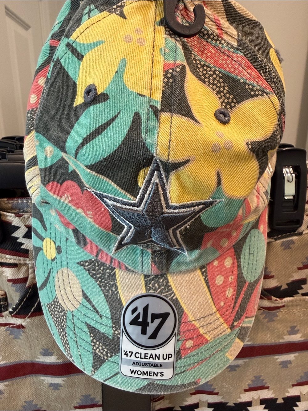 ’47 Floral Women’s Baseball Cap - Yellow, Teal & Coral